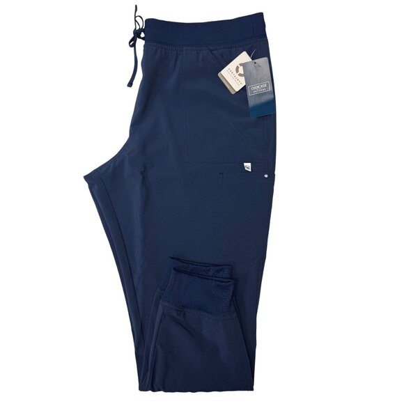 Infinity By Cherokee Womens Jogger Scrub Pants XL Petite Navy Blue CK249AP - Picture 1 of 8